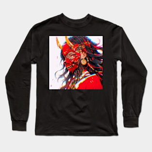 Red Demon Girl Long Sleeve T-Shirt